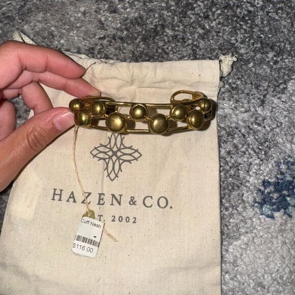 Gold Cuff Bracelet - Picture 2 of 2